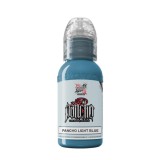 Tus Tatuaje World Famous Pancho Light Blue 30ml - Cerneala Vegană Profesională, Pigment Intens, Aplicare Ușoară, Vindecare Rapidă