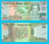 Bancnota Insulele Cayman 5 Dolari 2010 Papagali UNC D/I 001720 P#39 Regina Elisabeta