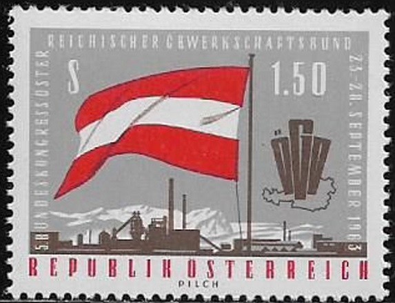 C1474 - Austria 1963 - Aniversari cat.nr.970 neuzat,perfecta stare