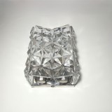 Aplică Kinkeldey, Art Deco, PostModern, cristal, crom, vintage