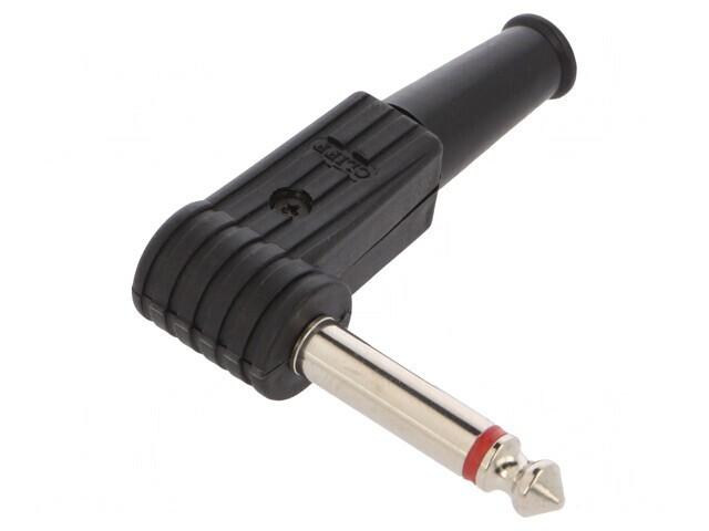 Mufă Jack 6,3mm Mono 90&deg; pe Cablu