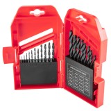 Set burghie pentru metal HSS 1-10 mm, 19 piese, in caseta
