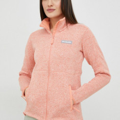 Columbia hanorac Sweater Weather femei, culoarea portocaliu, melanj