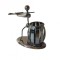 Ornament decorativ, Muzicant din metal cu suport de pixuri, Nergu, 15 cm, 356-26DD
