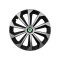 Set 4 Capace Roti 14 inchi (R14) Fame Gri-Negru, Compatibile Cu Skoda