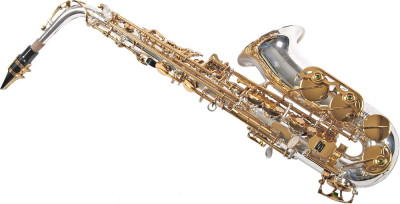 Saxofon Alto Karl Glaser ARGINTIU+AURIU SilverGold foto