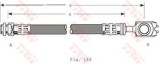 Conducta / cablu frana AUDI A3 (8L1) (1996 - 2003) TRW PHD349
