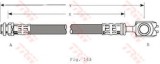 Conducta / cablu frana SKODA OCTAVIA I (1U2) (1996 - 2010) TRW PHD349