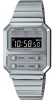 Ceas Casio Vintage A100WE-7B Digital, Unisex, Curea Inox, Rezistent Apa