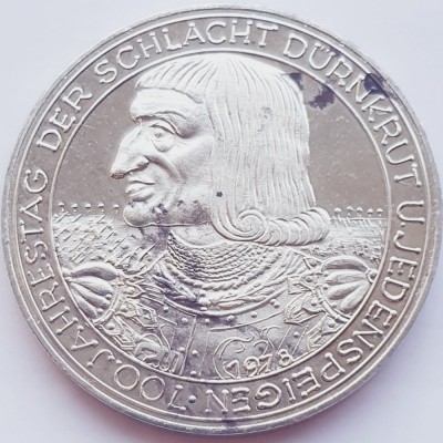 455 Austria 100 Schilling 1978 Battle of Durnkrut Jedenspeigen km 2939 argint foto