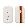 Husa Cheie Auto pentru VW / Skoda / Seat - 3 Butoane, Silicon, Multicolor, 41729.19, Kwmobile