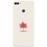 Husa silicon pentru Huawei Y9 2018, Autumn Tree Leaf Shape Illustration