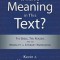 Is There a Meaning in This Text?: The Bible, the Reader, and the Morality of Literary Knowledge