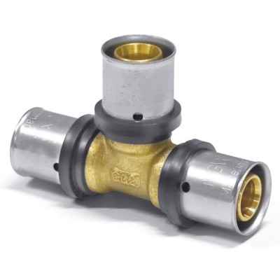 Teu Pressfitting 16mm x 2 pentru Instalații Sanitare și Apă Potabilă foto
