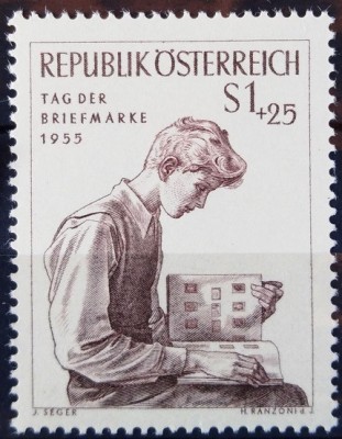 B1810 - Austria 1955 - Ziua marcii neuzat,perfecta stare foto