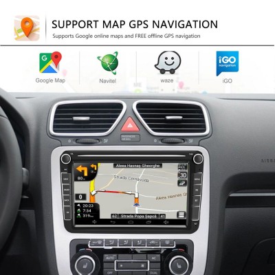 Navigatie GPS Dedicata 8&amp;quot;HD cu Android VW Passat B6/7 Golf 5/6 Tiguan Polo Jetta foto