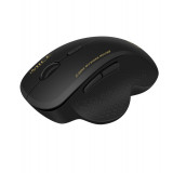 Mouse wireless 2,4 Ghz cu 6 butoane, DPI reglabil, design ergonomic, negru