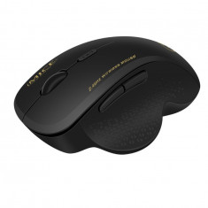 Mouse wireless 2,4 Ghz cu 6 butoane, DPI reglabil, design ergonomic, negru
