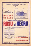 HST A463 Afiș Pitești concert formația Roșu și Negru Rom&acirc;nia comunistă