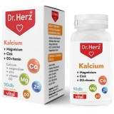 Tablete calciu magneziu zinc si vitamina D3 Dr Herz 90 buc