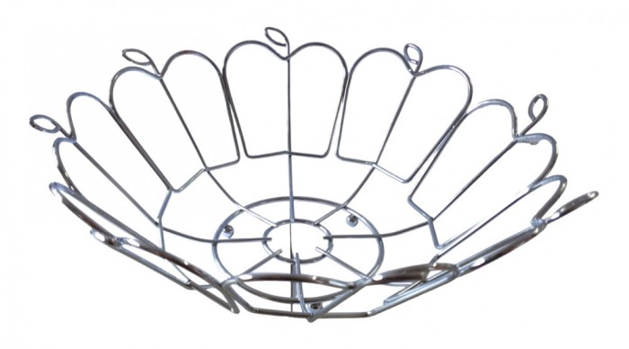 Cos pentru fructe, Argintiu, 26.5 cm, HML38