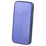 Husa Piele OEM Elegance pentru Samsung Galaxy A21, Bleumarin