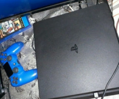 ps4 slim 1tb 2 manete jocuri ps4 si volan cu pedale ps4 foto