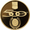 Moneda AUR - BNR 500 lei, N. Balcescu, 31.104 grame (24 carate), DOAR 500 ex