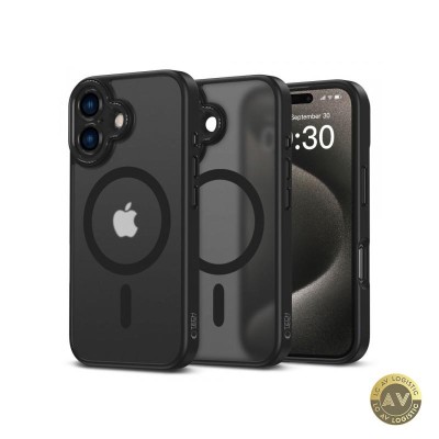 Husa MagSafe pentru Apple iPhone 16 Tech-Protect Magcam Neagra foto