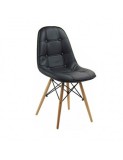 Scaun bucatarie si living BUC 232, piele ecologica, cadru lemn, 110 kg