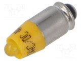 Lampă LED galbenă 12V EAO, 1 diodă, 280mcd, 16mm