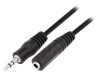 Cablu Audio Jack 3.5mm 1.8m Negru PVC