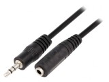 Cablu Audio Jack 3.5mm 1.8m Negru PVC