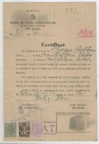 Romania, Biroul de Cazier si Identificare de pe langa Parchetul Trib. Oradea, Certificat, 1948