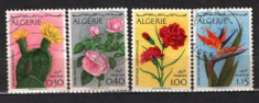 ALGERIA 1973 - FLORA, FLORI. SERIE STAMPILATA, B9 foto