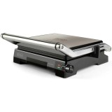 Gratar electric BXGR2200E, 2200W, dimensiune placi 14.5 x 23 cm, Argintiu