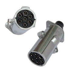 Fisa remorca auto BestAutoVest 24V, 7 pini, metal, 1 buc AutoDrive ProParts