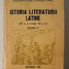 ISTORIA LITERATURII LATINE VOL. IV , LUCRARE COLECTIVA de EUGEN CIZEK , 1986