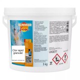 Clor rapid granulat Summer Fun, pentru apa piscina, 3 kg, Inovius