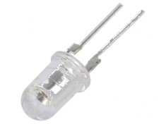 LED 5mm ro?ie 12000-14400mcd 90? convex cu parte frontala foto