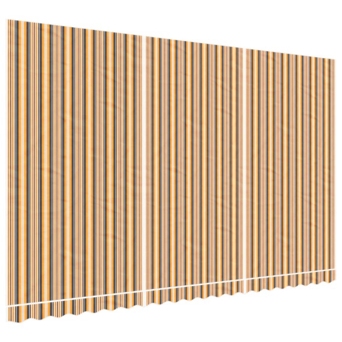 Panza de rezerva copertina, dungi multicolore, 5x3 m