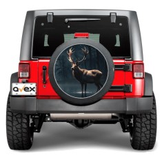 Sticker Auto &bdquo;Roata de Rezerva&rdquo; rezistenta la intemperii si raze UV, diametru 55 cm, Cod: AVX-RR08