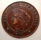 F.322 FRANTA CERES 2 CENTIMES 1891 A