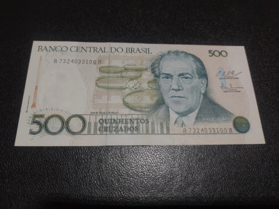 Bancnota 500 Cruzados Brazilia foto