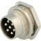 Conector M16 Soclu Tată 7 PIN 5A 300V IP40