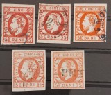 Romania 1871 - Lot Carol l cu Barba,Lp.30,30a