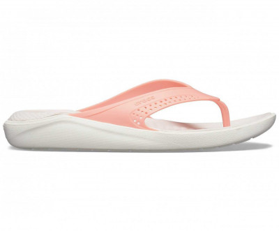 Slapi Crocs LiteRide Flip Pepene - Melon/White foto