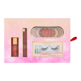Set pentru machiaj - blush, lip tint, farduri 1 pereche gene false, Yours Truly, Profusion, 4 articole