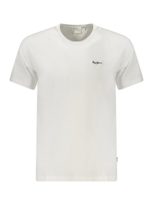Tricou barbati cu maneca scurta, cu logo, Regular fit, Alb, M