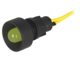 Lampa LED de Control Galbenă 230V &Oslash;13mm IP20